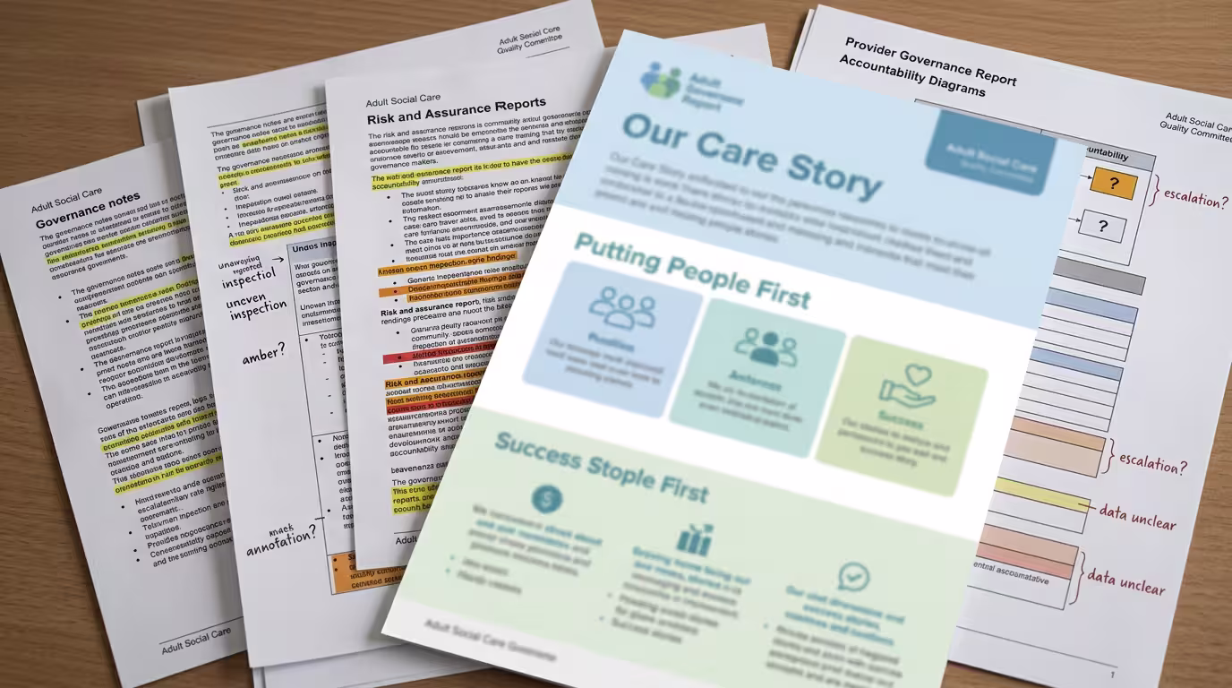 What strong public narrative can hide from boards and senior teams